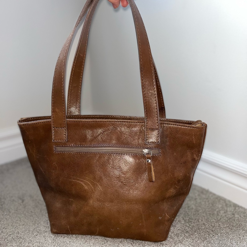 Authentic leather handbag from Italy - never used